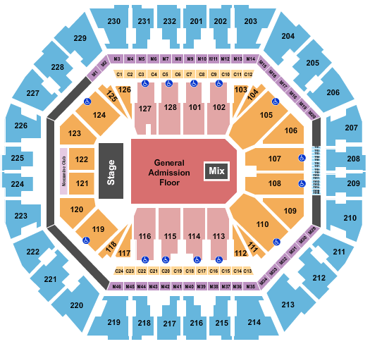 Oakland Arena Beartooth Seating Chart